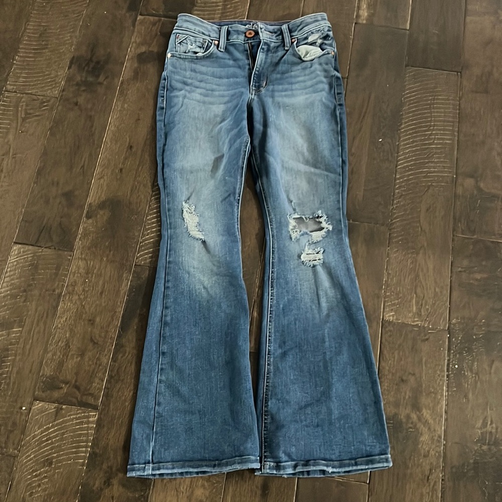 High rise flare jeans